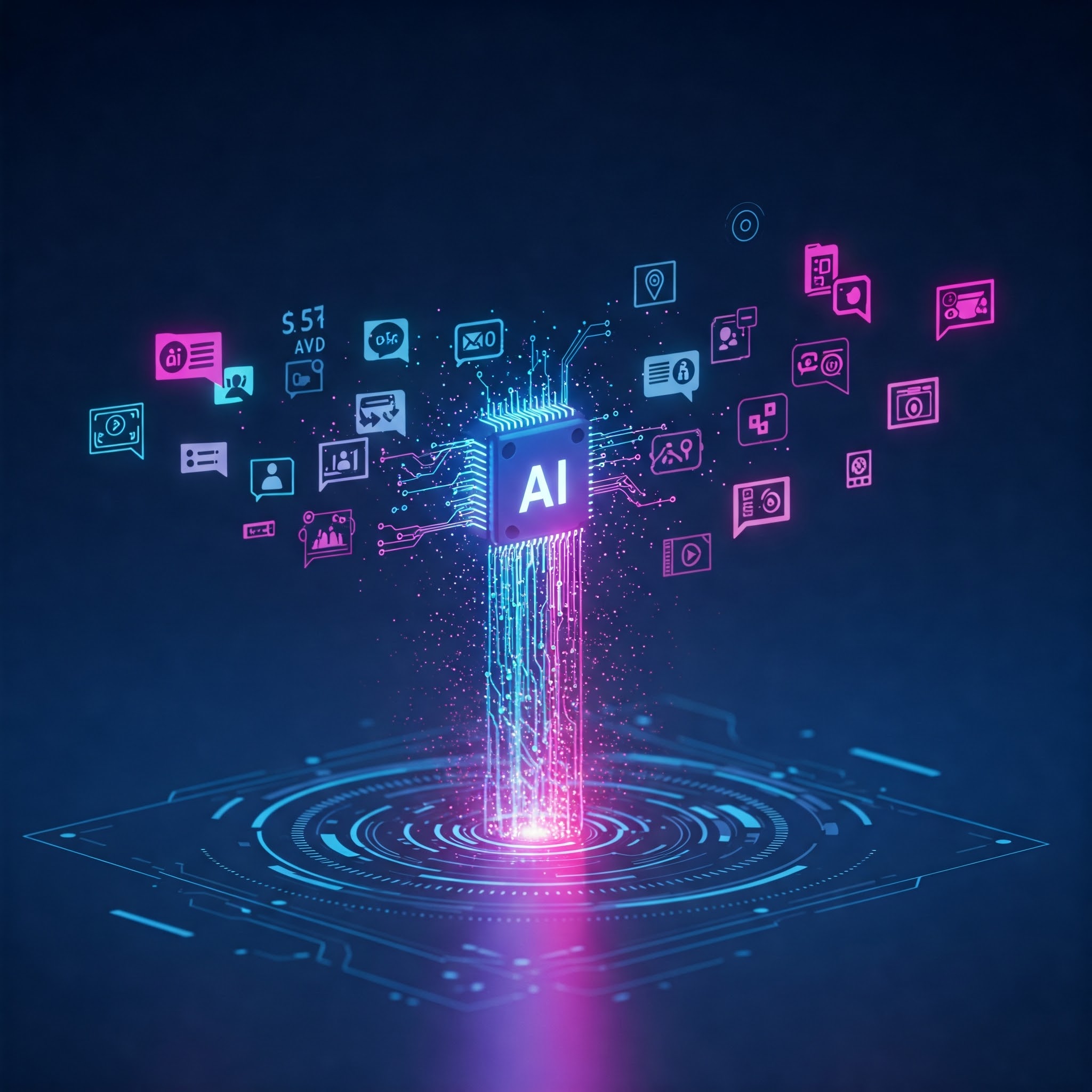 Team working on SocialBotStudio